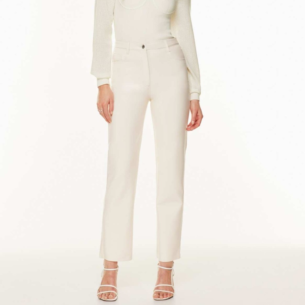 Aritzia Wilfred Melina TM leather pants in Birch